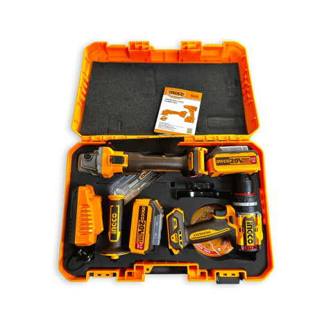 ست دریل ومینی فرز شارژی اینکو COSLI241298با باتری 