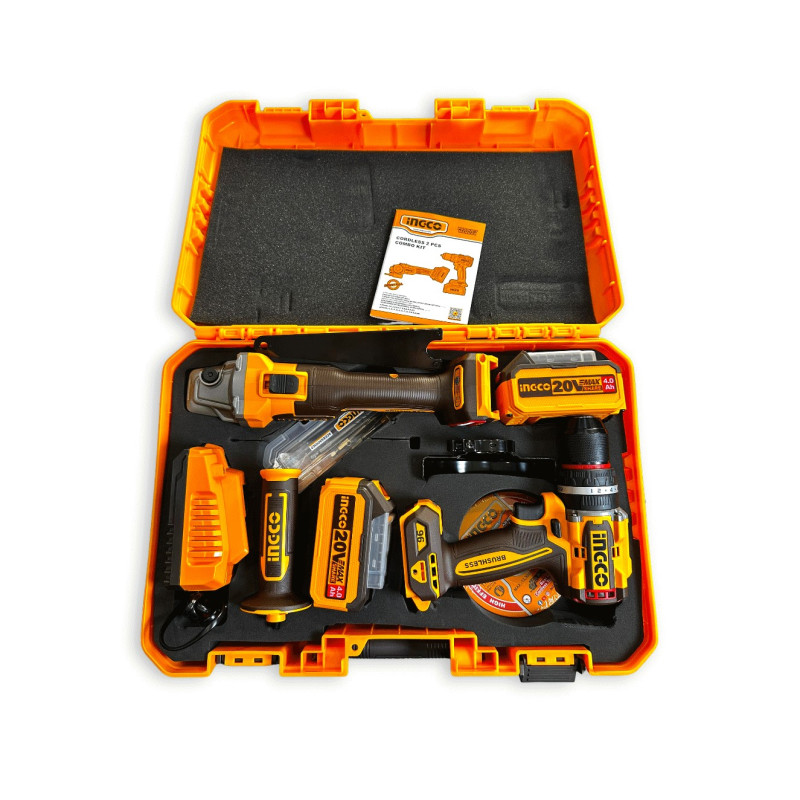 ست دریل ومینی فرز شارژی اینکو COSLI241298با باتری 
