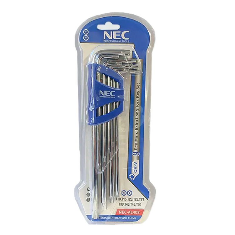 آچار آلن کارتی کروم NEC al 403
