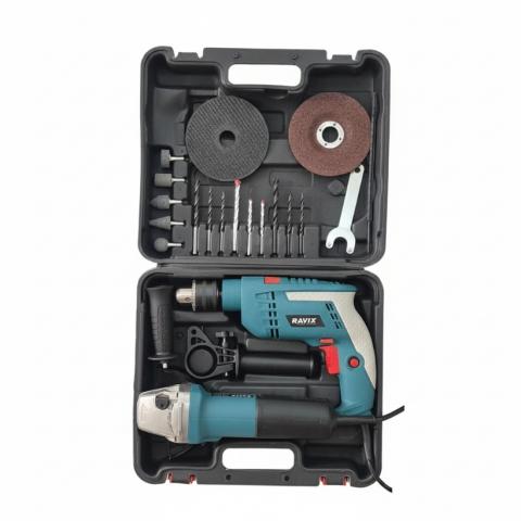 ست 2 عددی 6060 راویکس(دریل 850 وات و مینی فرز 800 وات)