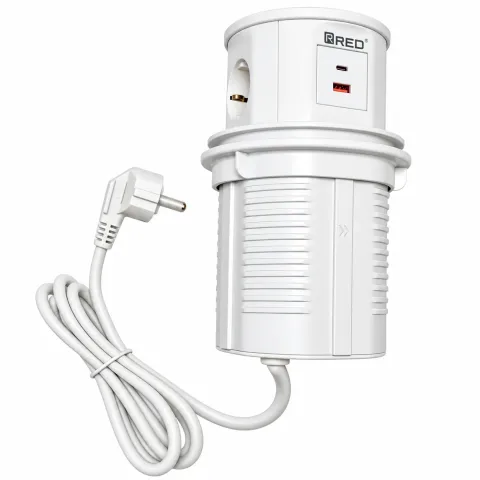 پريز توكار آسانسوري RED/9008 همراه با شارژر وايرلس